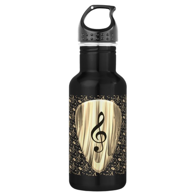 Plektrum für personalisierte Musiknote Edelstahlflasche (Vorderseite)