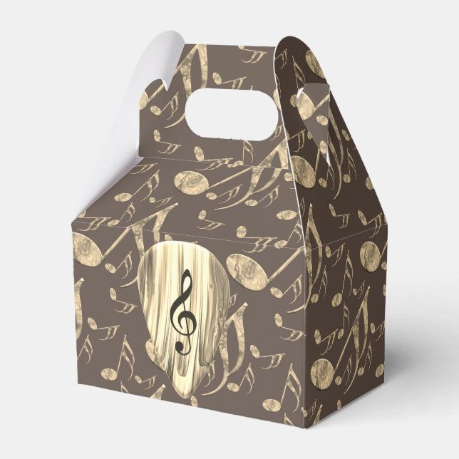 Plektrum für personalisierte Musiknote Geschenkschachtel (Rückseite)
