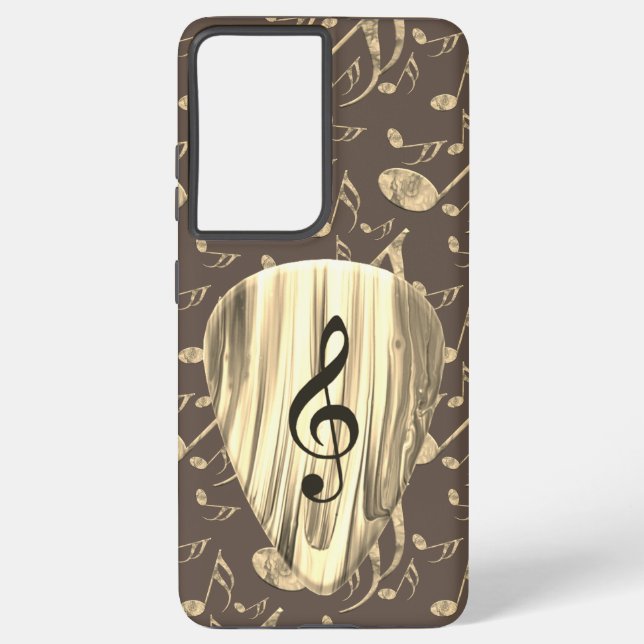 Plektrum für personalisierte Musiknote Samsung Galaxy Hülle (Rückseite)