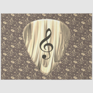 Plektrum für personalisierte Musiknote Seidenpapier