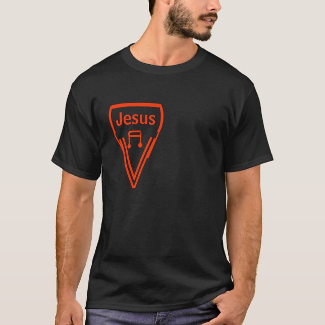 (Plektrum w/note) Jesus T-Shirt (Vorderseite)