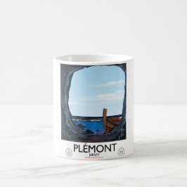 Plémont Caves, Jersey Vintage Reiseplakat Kaffeetasse