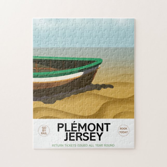 Plémont Jersey Reiseplakat. (Vertikal)