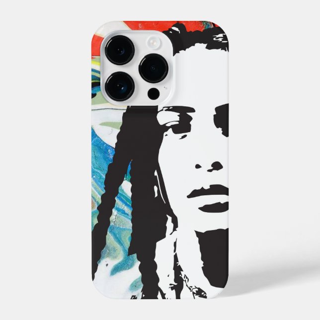 Plena Punk Puerto Rican Art iPhone 14 Pro Hülle (Rückseite)