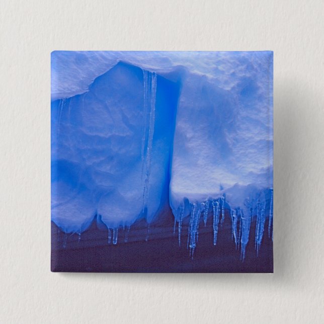 Pleneau Iceberg Friedhof, Antarktis:Blau Button (Vorderseite)