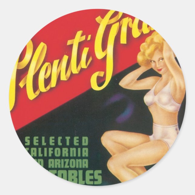 Plenti Grand Runder Aufkleber (Vorderseite)