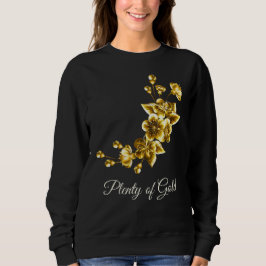 Plenty of Gold Elegant Floral Sweatshirt
