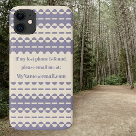 Plepete in tiefer Creme und grauem Lila Case-Mate iPhone Hülle