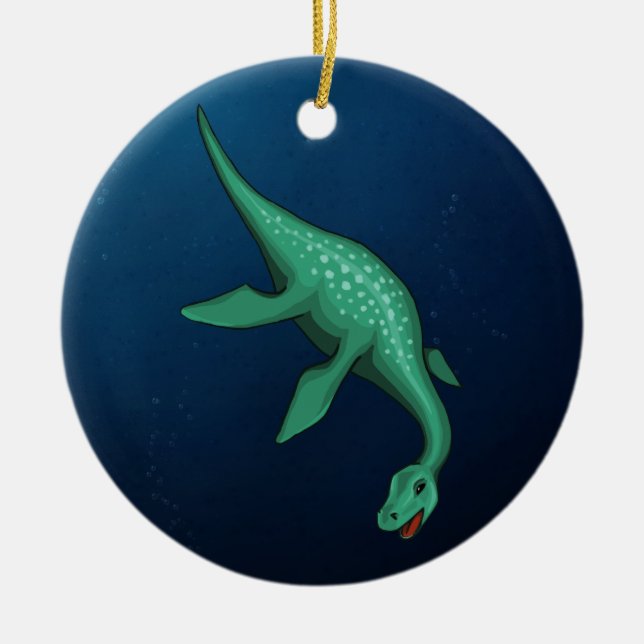 Plesiosaur Keramik Ornament (Vorne)