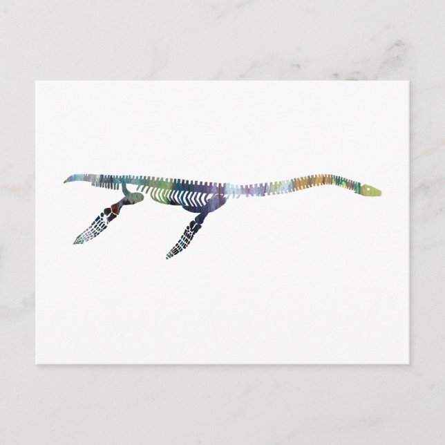 Plesiosaurskelett Postkarte (Vorderseite)