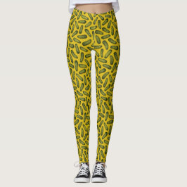 Plethora Pickles - grüne und gelbe Gherkins Leggings