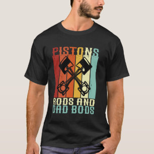 Pleuelstangen Und Dad-Bodies lustiger Mechaniker v T-Shirt