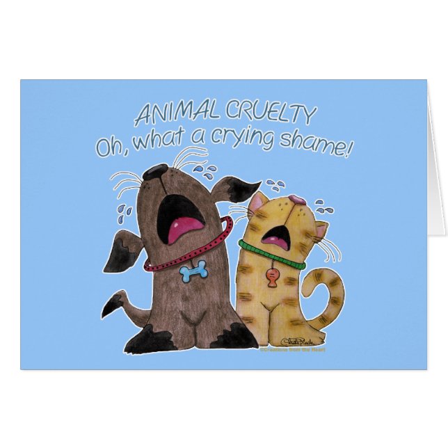 Pleurer sur un chien et un chat - Quelle honte de  (Devant horizontal)