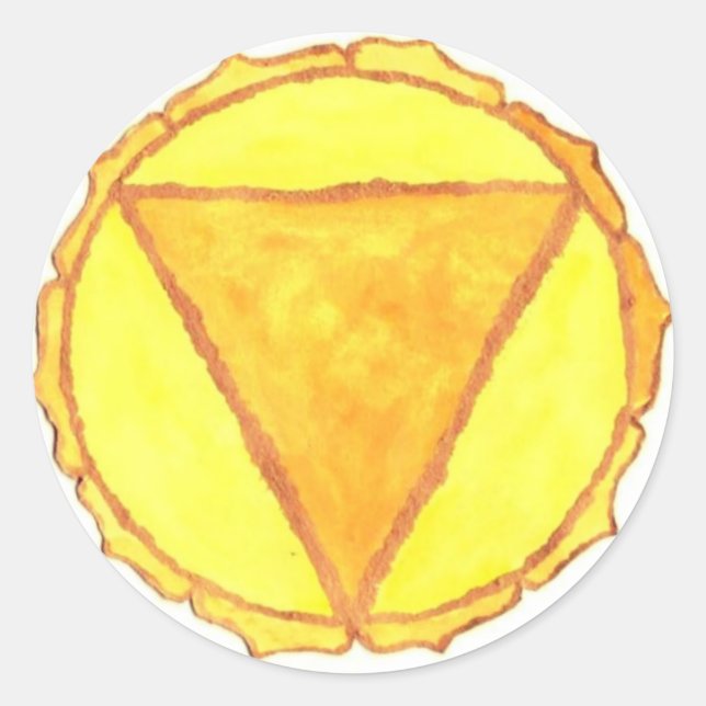 Plexus Chakra Sticker (Vorderseite)