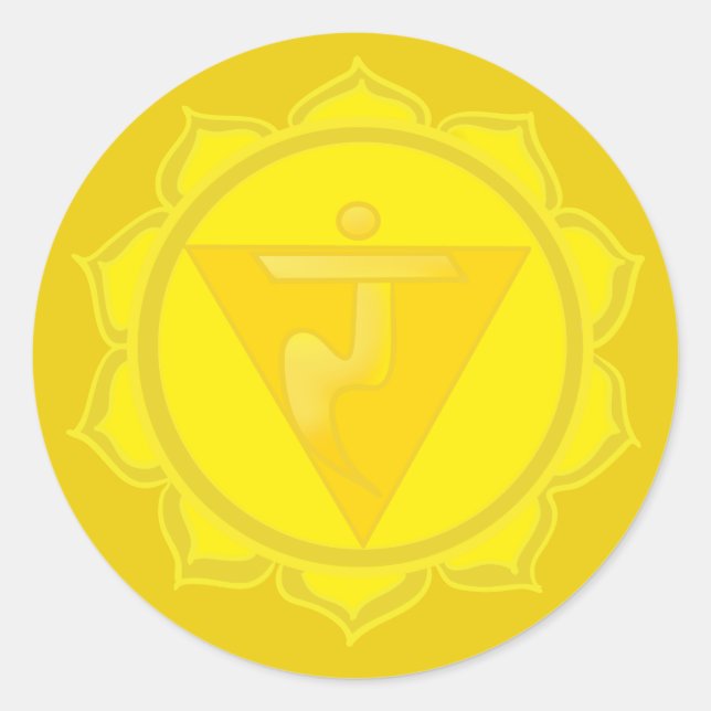 Plexus Chakra Sticker (Vorderseite)