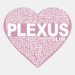 Plexus-Herz Herz-Aufkleber