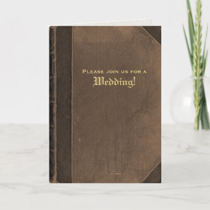 Pliage du Faire-part de mariage de livre Vintage B