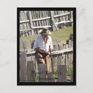 Plimoth Plantation, Massachusetts Postkarte
