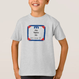 Plin Tajarin Vin Piemont Flagge Abzeichen T-Shirt