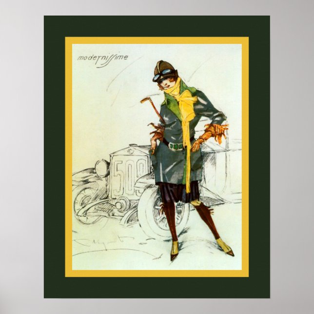 Plinio Codognato ~ Fiat 509 ~ 1926 Werbung ~ Poster (Vorne)