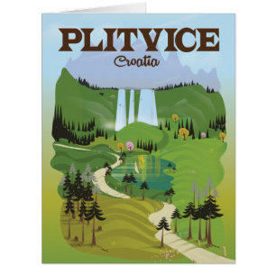 Plitvice Croatia Reiseplakat