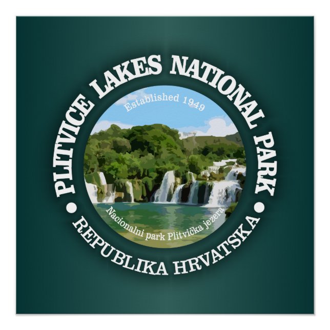 Plitvice Lakes NP Poster (Vorderseite)