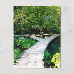 Plitvicer Holzweg, Kroatien Postkarte