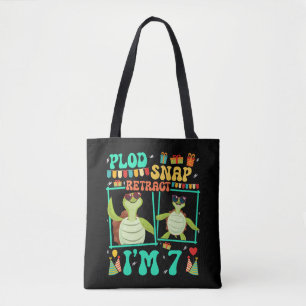 Plod Snap Retract Ich bin 7 Turtle Kind 7. Geburts Tasche