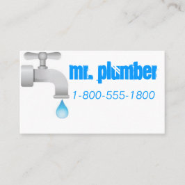 Plombieren des Blaus Visitenkarte