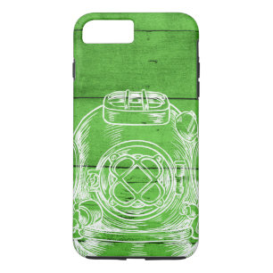 Plongée verte iPhone 8Plus/7 Plus Coque