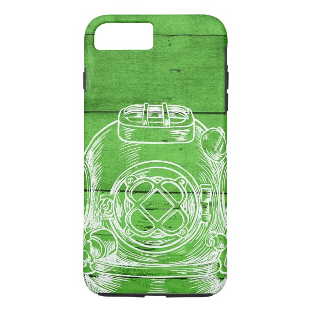 Plongée verte iPhone 8Plus/7 Plus Coque (Dos)