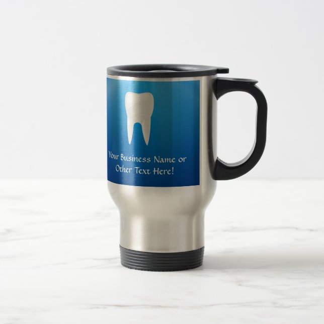 Plongeon bleu dentaire ou tasse de voyage de (Droit)