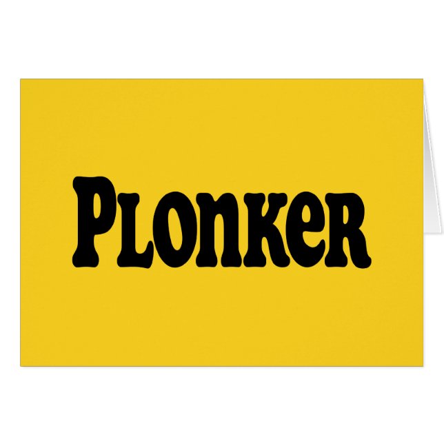 Plonker Grußkarte (Vorderseite (Horizontal))