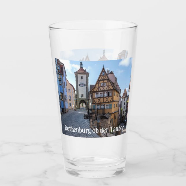 Plönlein in Rothenburg ob der Tauber, Deutschland Glas (Vorderseite)