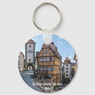 Plönlein in Rothenburg ob der Tauber, Deutschland Schlüsselanhänger
