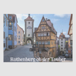 Plönlein in Rothenburg ob der Tauber, Deutschland Seidenpapier