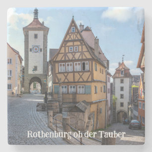 Plönlein in Rothenburg ob der Tauber, Deutschland Steinuntersetzer