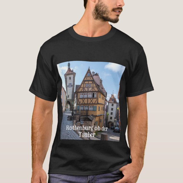 Plönlein in Rothenburg ob der Tauber, Deutschland T-Shirt (Vorderseite)