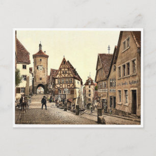 Plönlein, Rothenburg (ob der Tauber), Bayern Postkarte
