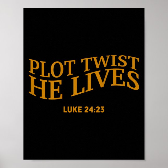Plot Drehung Er lebt Christlich Osterhorn Tod Poster (Vorne)