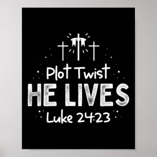 Plot Drehung Er lebt Kreuzspass Christlich Ostern  Poster
