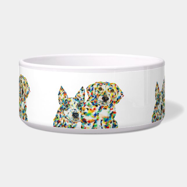 Plott Hound & Australian Shepherd Dog Bowl Napf (Vorderseite)