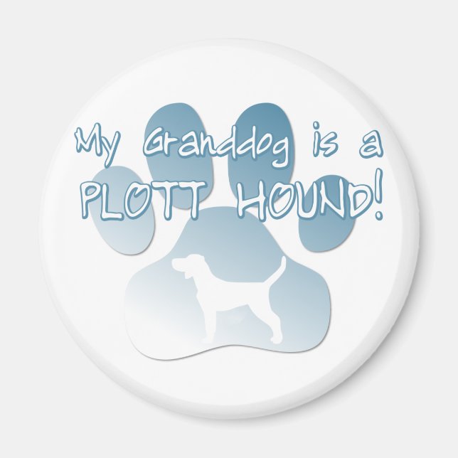 Plott Hound Granddog Magnet (Vorne)