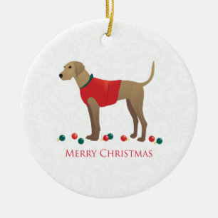 Plott Hound Jagd Hund Frohe Weihnachtsgestaltung Keramik Ornament