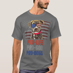 Plott Hound Pro Life Pro God Pro Hunde T - Shirt