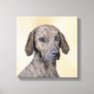 Plott Painting - Cute Original Dog Art Leinwanddruck