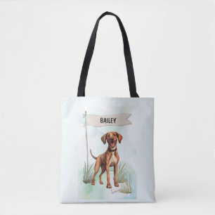 Plott-Wasserfarbe Personalisierter Hund Tasche