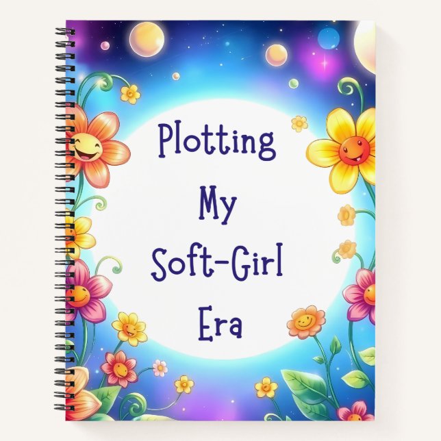 Plotten meiner weichen Girl-Ära - Bläserin Notizbuch (Vorderseite)