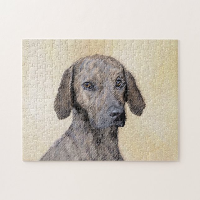Plottengemälde - Niedliche Original Hundkunst (Horizontal)