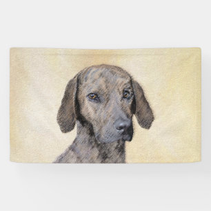 Plottengemälde - Niedliche Original Hundkunst Banner